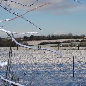 Clopton fields in snow ©DHughes