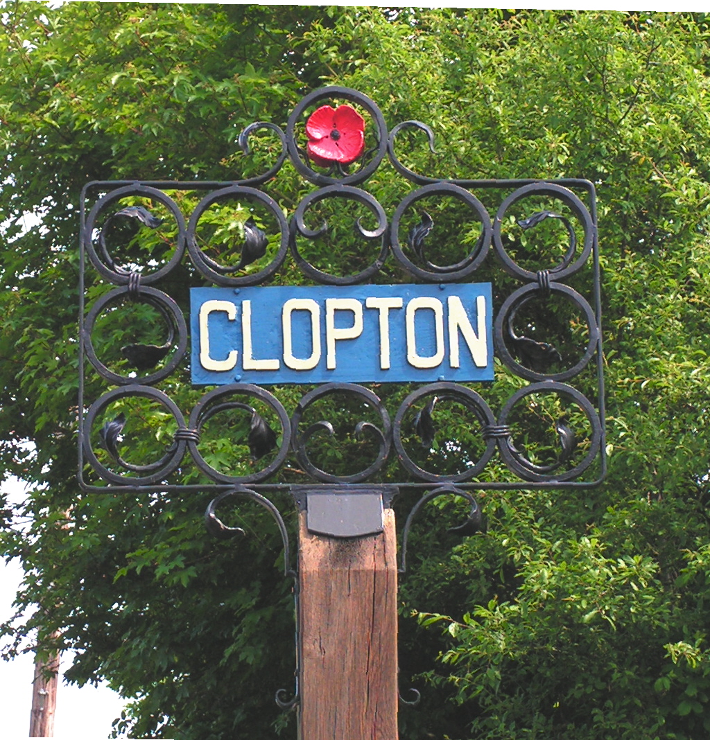 Clopton Sign