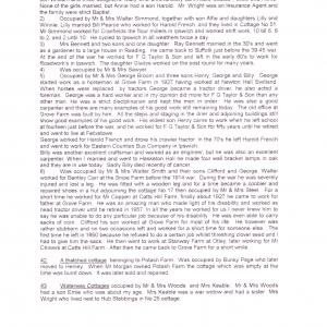 Clopton inhabitants 1920s to 30s M R Taylor page 12