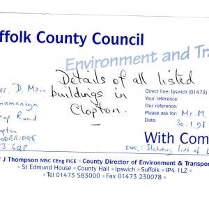 Listed Buildings Clopton 1998 001
