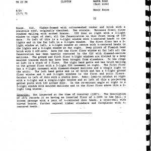 Listed Buildings Clopton 1998 Manor House 012