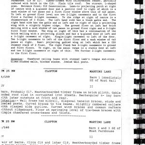 Listed Buildings Clopton 1998 Moat Hall Farmhouse and 2 barns 016