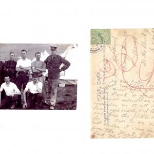 Fenton, Lankaster, Wood, Norris - WW1 photocard