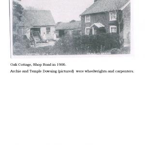 1906 Dowsing Bros. outside Oak Cott. Shop Rd