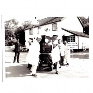 Photo Clopton residents outside The Crown fundraising circa 1980s 001
