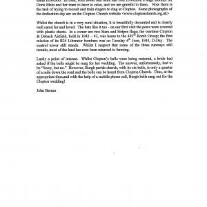 2013 John Barnes article new bells Clopton church 0002