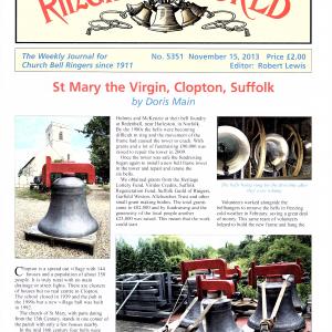 2013 article in Ringing The World new bells Clopton 0001
