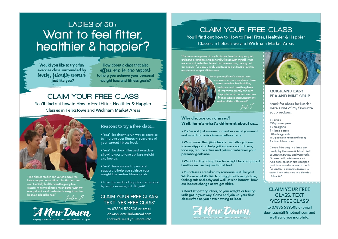 Exercise Class Leaflet